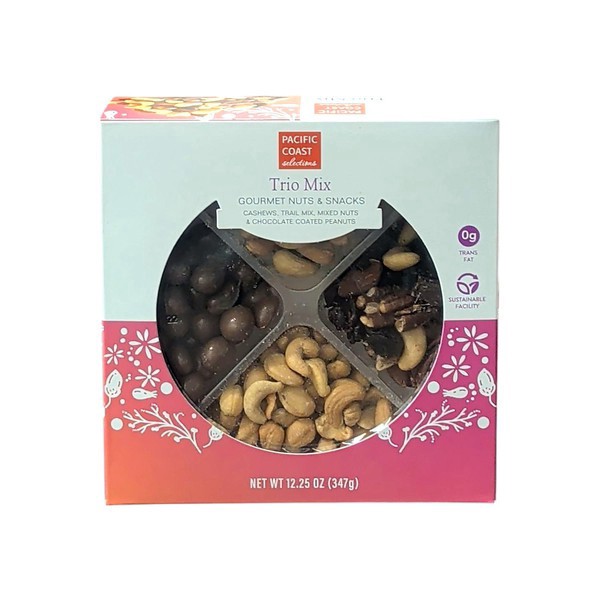 slide 1 of 1, Pacific Coast Selections, Trio Mix Gourmet Nuts & Snacks, 12.25 oz
