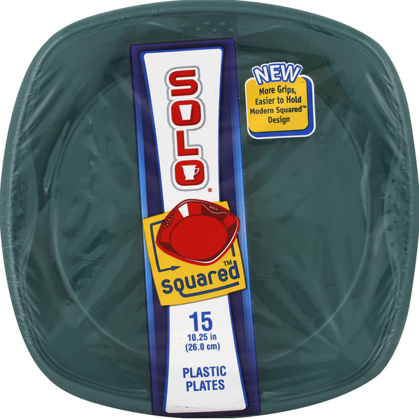 slide 1 of 1, SOLO Plates, Plastic, 10.25 in