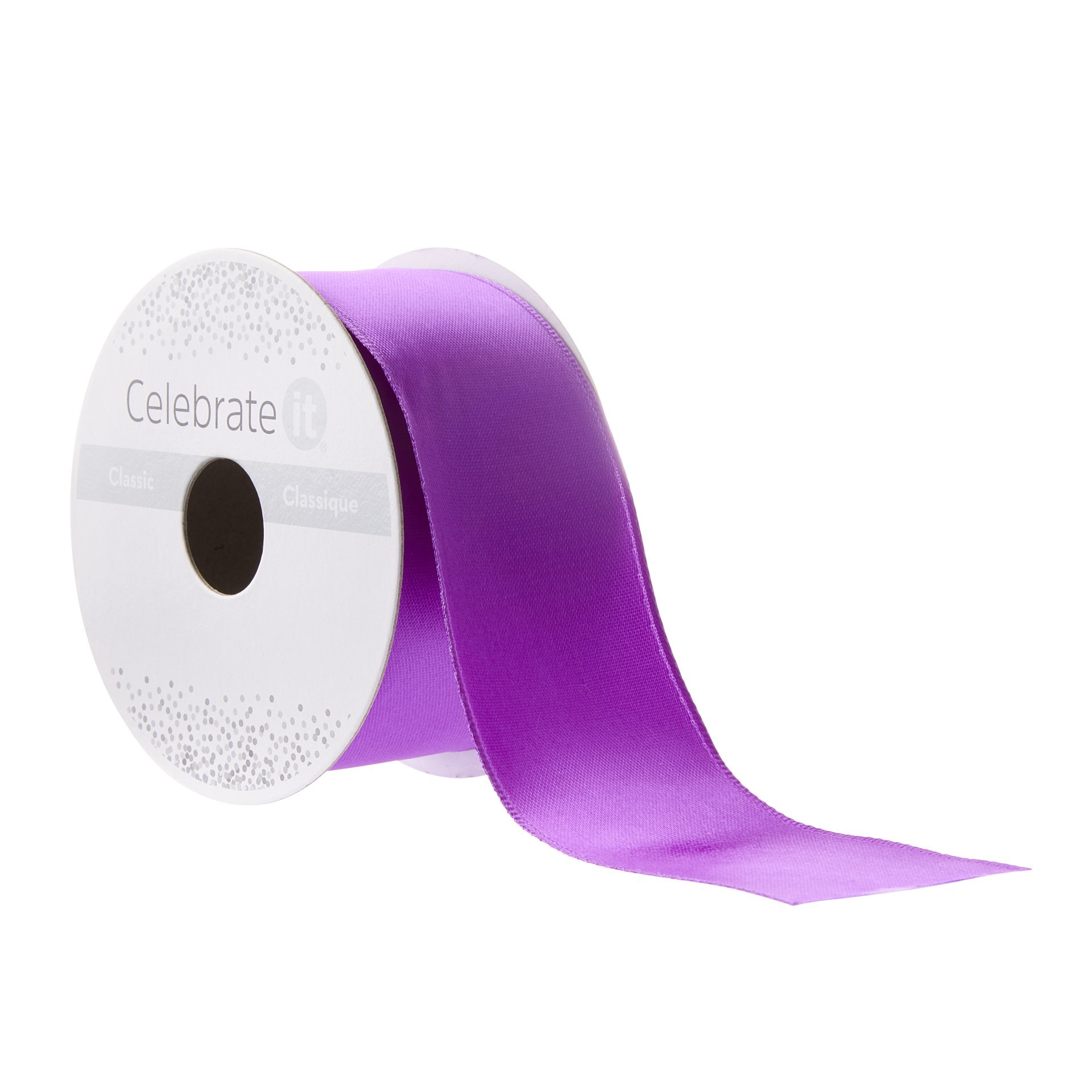 slide 7 of 7, 1.5" X 3yd. Satin Wired Ribbon By Celebrate It, 1.5 in x 3 yd