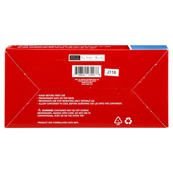 slide 3 of 5, Meijer Food Containers, 10 ct
