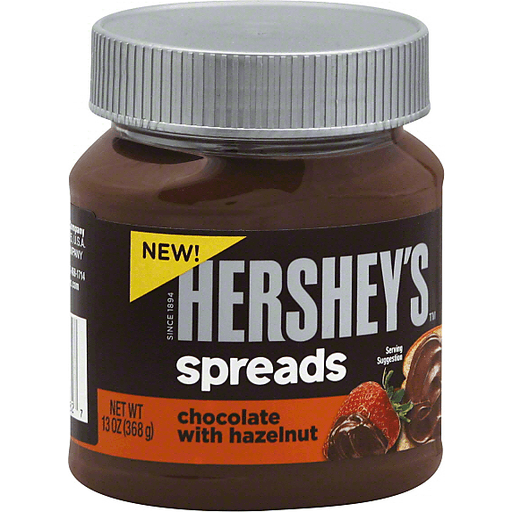 slide 1 of 1, Hershey's Spreads Chocolate with Hazelnut, 13 oz