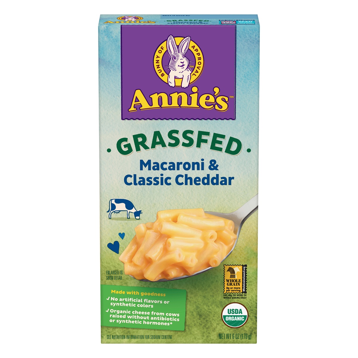 slide 1 of 1, Annie's Organic Homegrown Macaroni & Cheese Classic Mild Cheddar, 6 oz