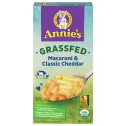Annie''s Organic Macaroni and Cheese, Classic Mild Cheddar, Grassfed, 6 oz