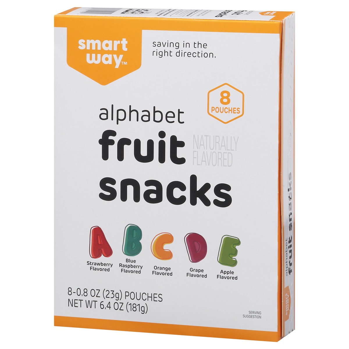 slide 6 of 9, Smart Way Naturally Flavored Alphabet Fruit Snacks, 8 ct