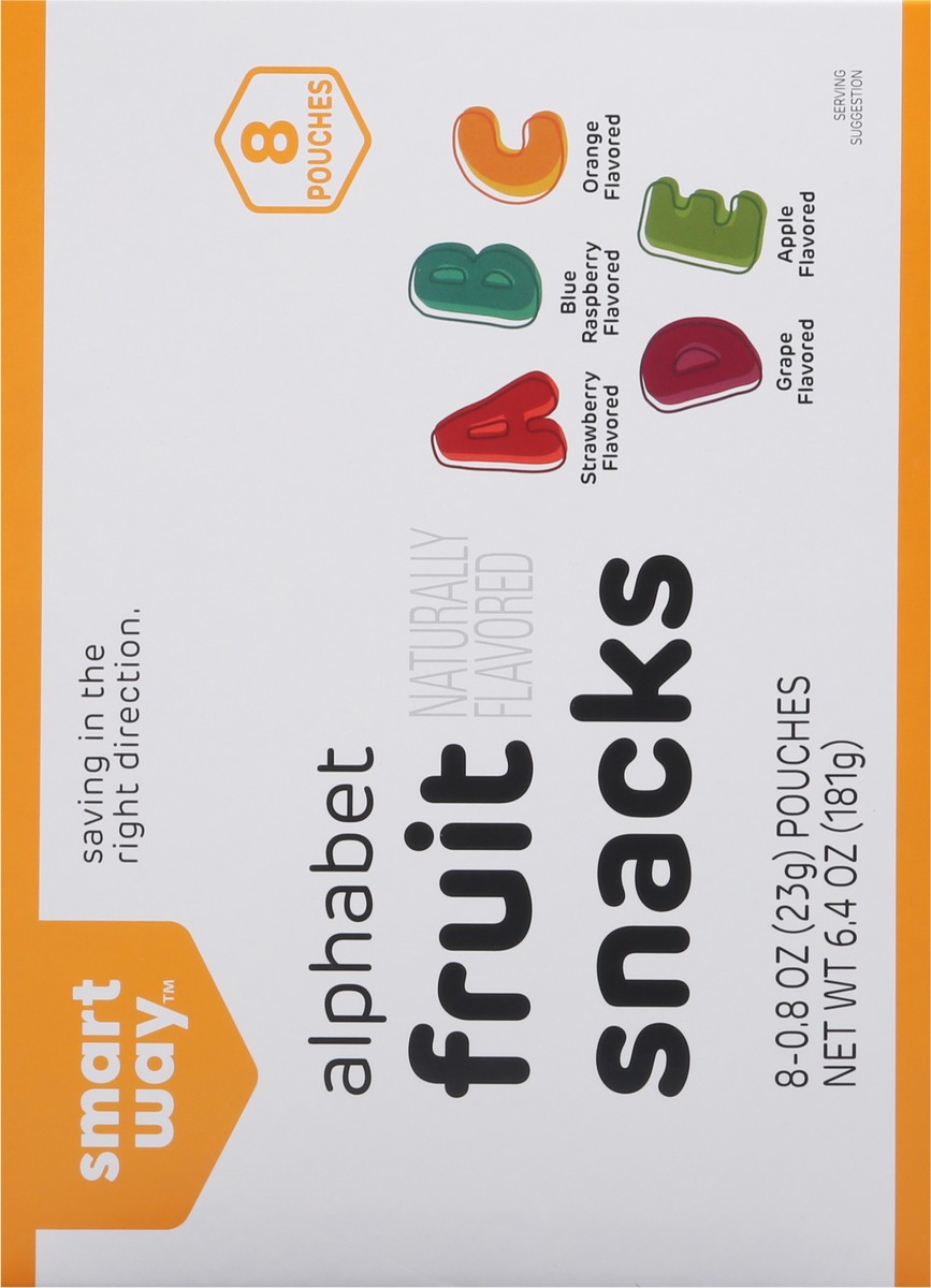 slide 4 of 9, Smart Way Naturally Flavored Alphabet Fruit Snacks, 8 ct