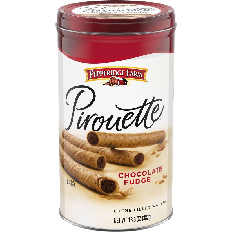 slide 1 of 5, Pepperidge Farm Pirouette Cookies Chocolate Fudge Créme Filled Wafers- 13.5oz, 13.5 oz