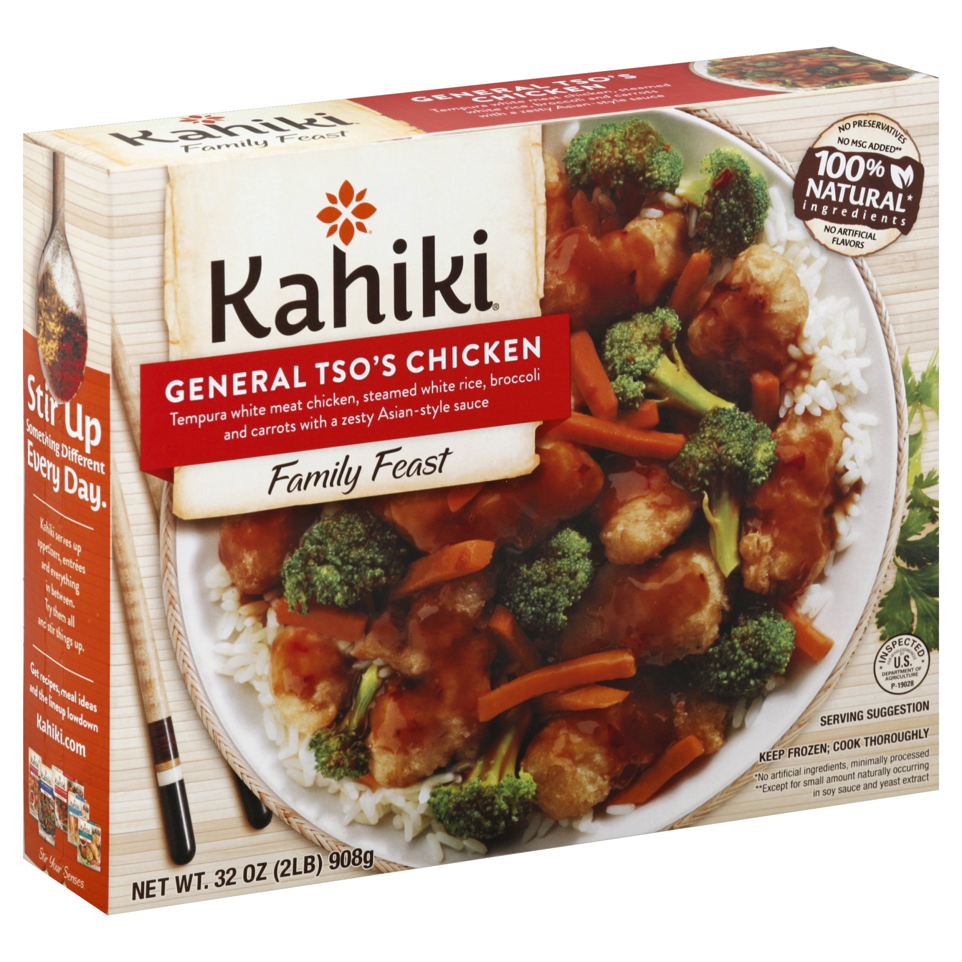 slide 1 of 1, Kahiki Family Feast General Tso's Chicken, 32 oz
