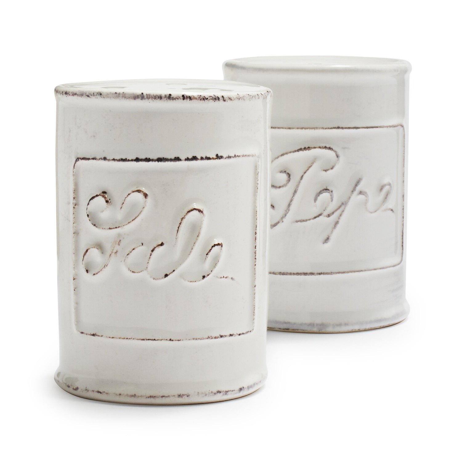 slide 1 of 1, Sur La Table Italian Salt & Pepper Shaker Set, White, 1 ct