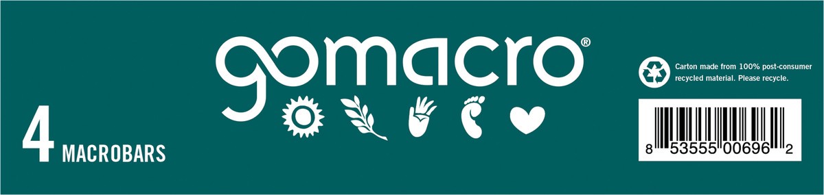 slide 8 of 10, GoMacro Dark Chocolate + Almonds MacroBar 4ct Multipack, 4 ct; 9.2 oz