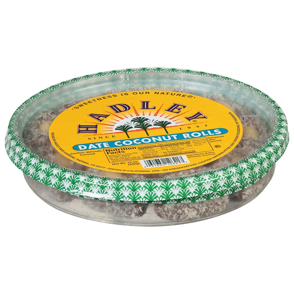 slide 13 of 13, Hadley Date Coconut Rolls 12 oz, 12 oz