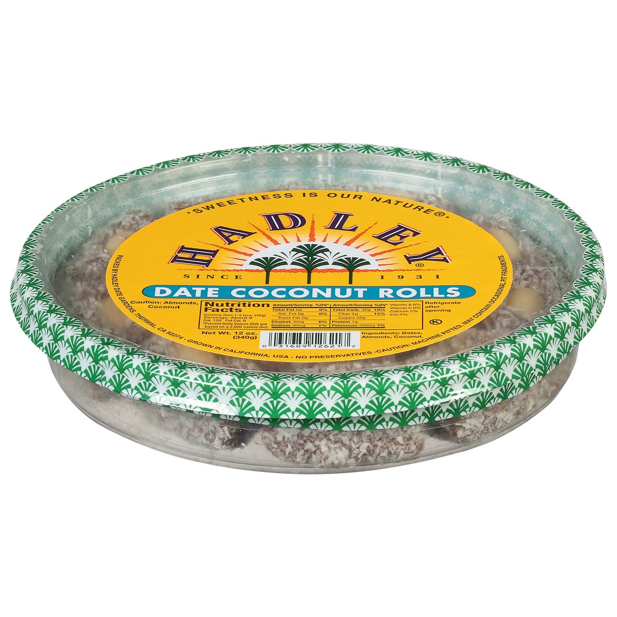 slide 4 of 13, Hadley Date Coconut Rolls 12 oz, 12 oz