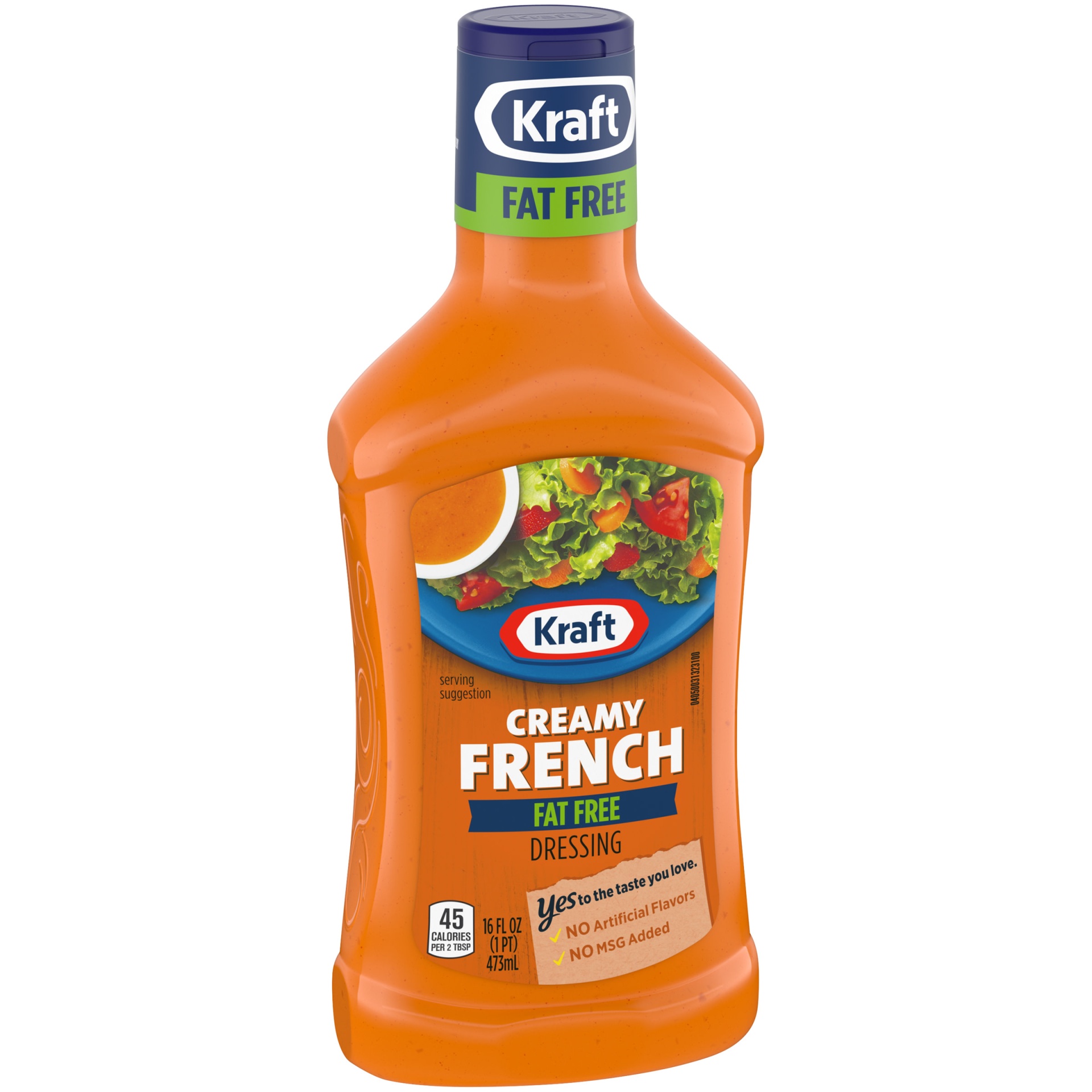 slide 3 of 7, Kraft Creamy French Fat Free Salad Dressing Bottle, 16 fl oz