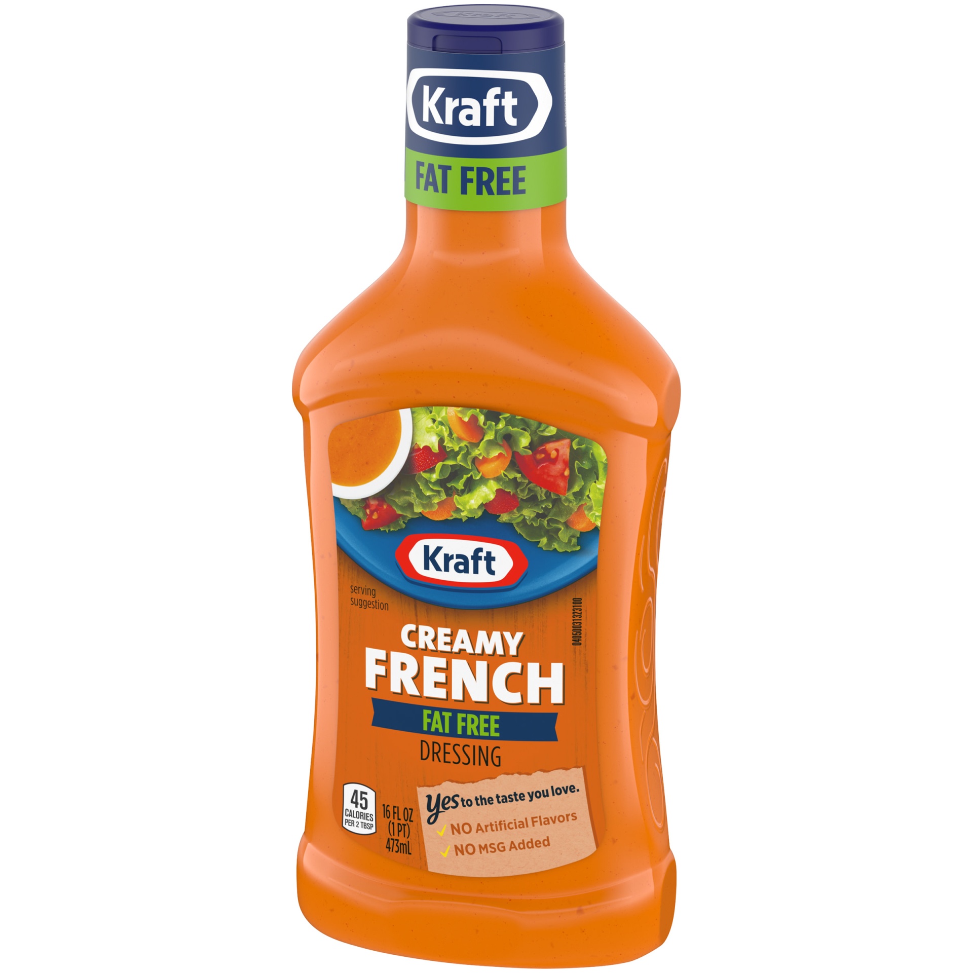 slide 4 of 7, Kraft Creamy French Fat Free Salad Dressing Bottle, 16 fl oz