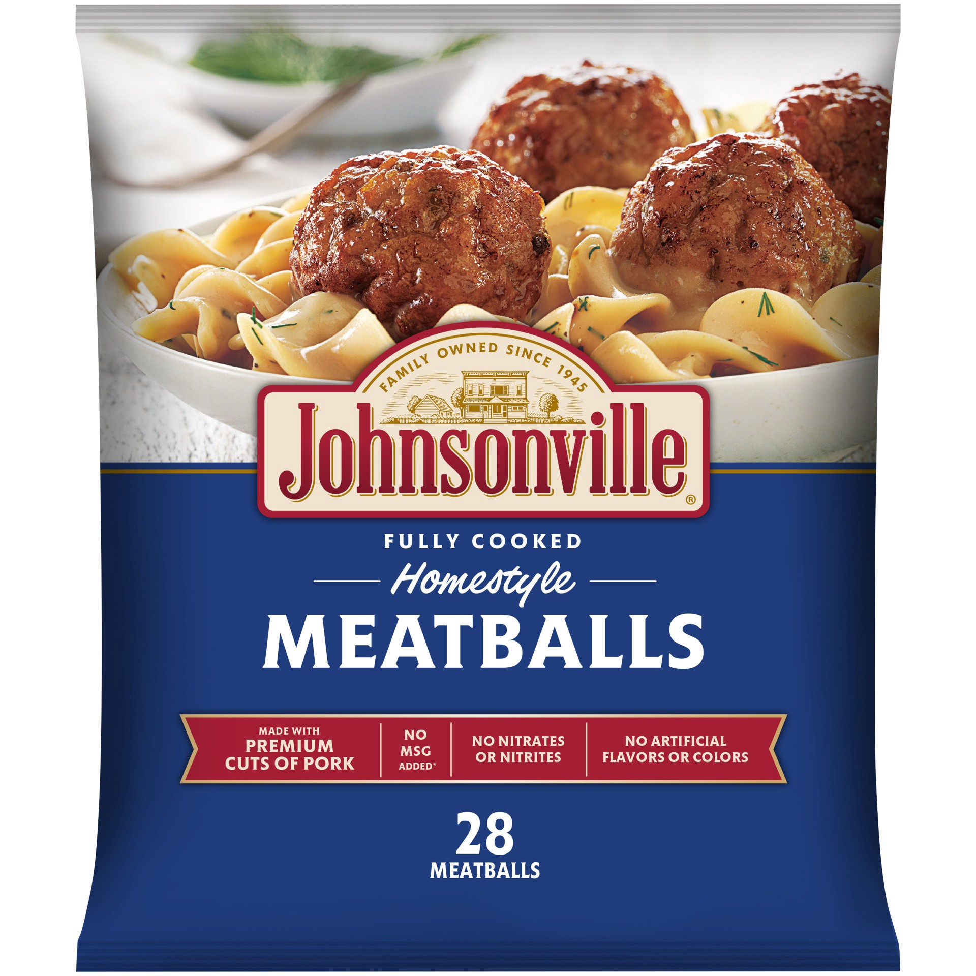 slide 2 of 3, Johnsonville Homestyle Meatballs 28 ea, 28 ct