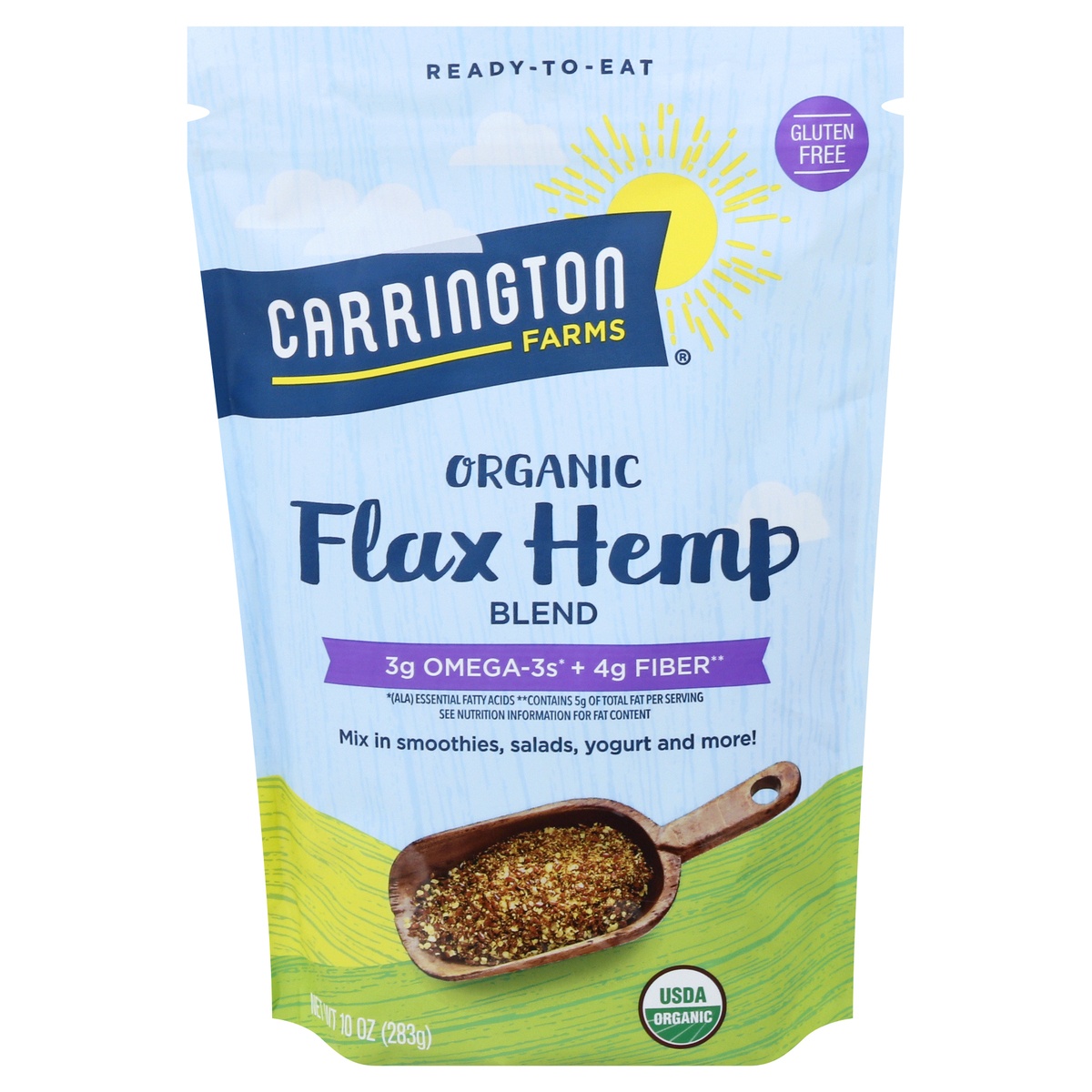 slide 1 of 1, Carrington Farms Organic Flax Hemp - 10 OZ, 10 oz