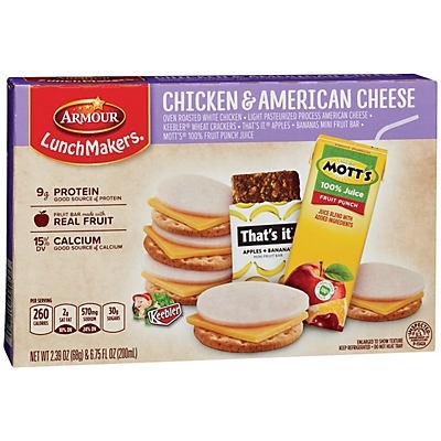 slide 1 of 1, Armour Chicken and American Cheese Fun Kit With Drink, 9.47 oz