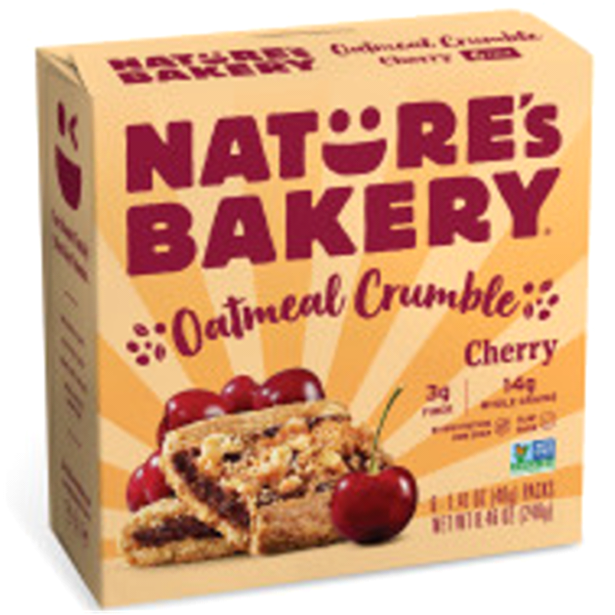 slide 1 of 1, Nature's Bakery Oatmeal Crumble Bars Cherry, 8.46 oz