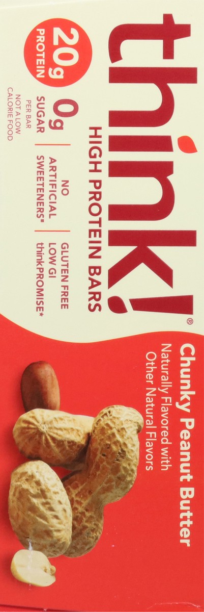 slide 4 of 12, thinkThin Think Thin High Protein Bars, Chunky Peanut Butter, 10 ct; 2.1 oz