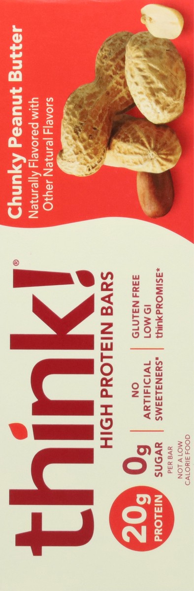 slide 5 of 12, thinkThin Think Thin High Protein Bars, Chunky Peanut Butter, 10 ct; 2.1 oz