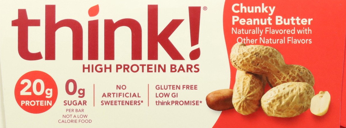 slide 6 of 12, thinkThin Think Thin High Protein Bars, Chunky Peanut Butter, 10 ct; 2.1 oz