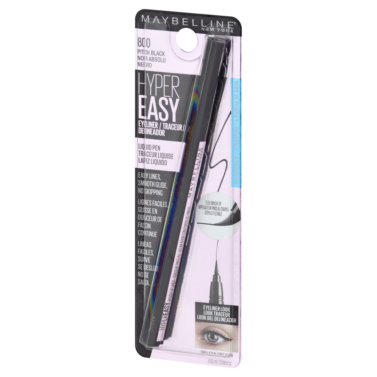 slide 3 of 9, Maybelline Hyper Easy Liquid Pen Eyeliner - Black - 0.018 fl oz, 0.018 fl oz
