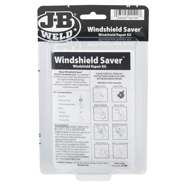 slide 20 of 29, J-B Weld Windshield Saver repair kit, 1 ct