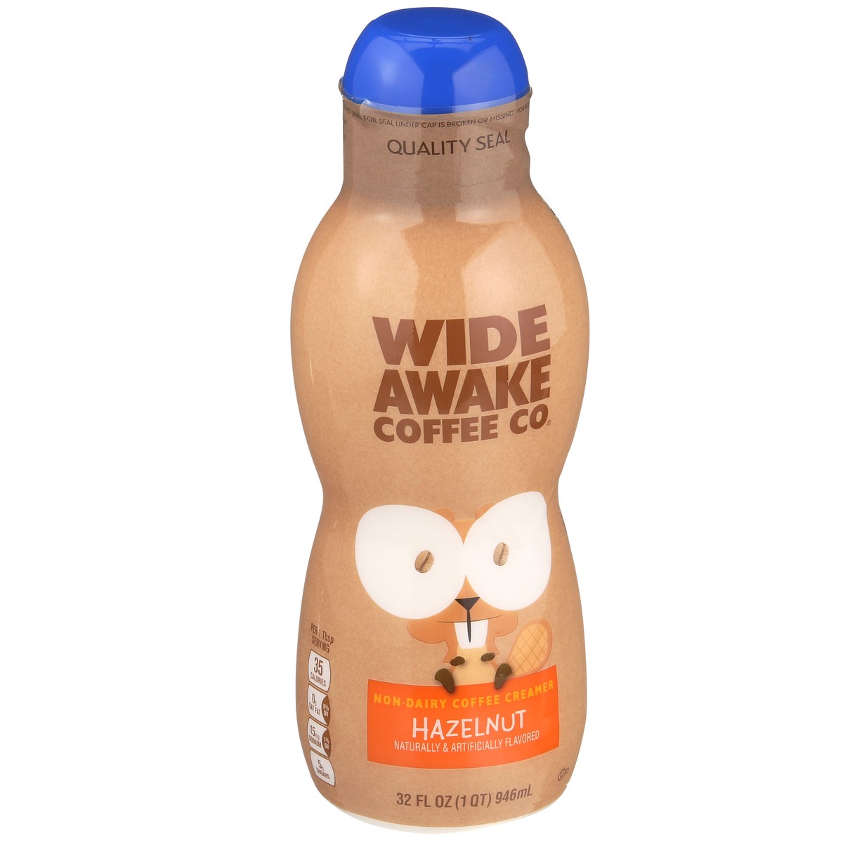 slide 2 of 9, Wide Awake Coffee Co. Coffee Creamer, Non-Dairy, Hazelnut, 32 oz