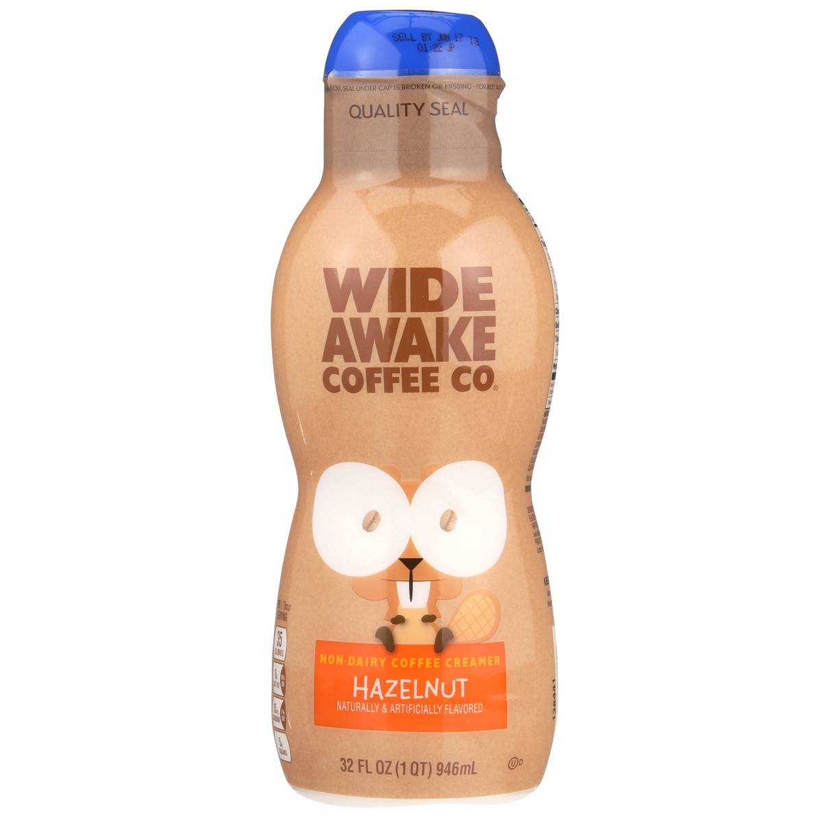 slide 8 of 9, Wide Awake Coffee Co. Coffee Creamer, Non-Dairy, Hazelnut, 32 oz