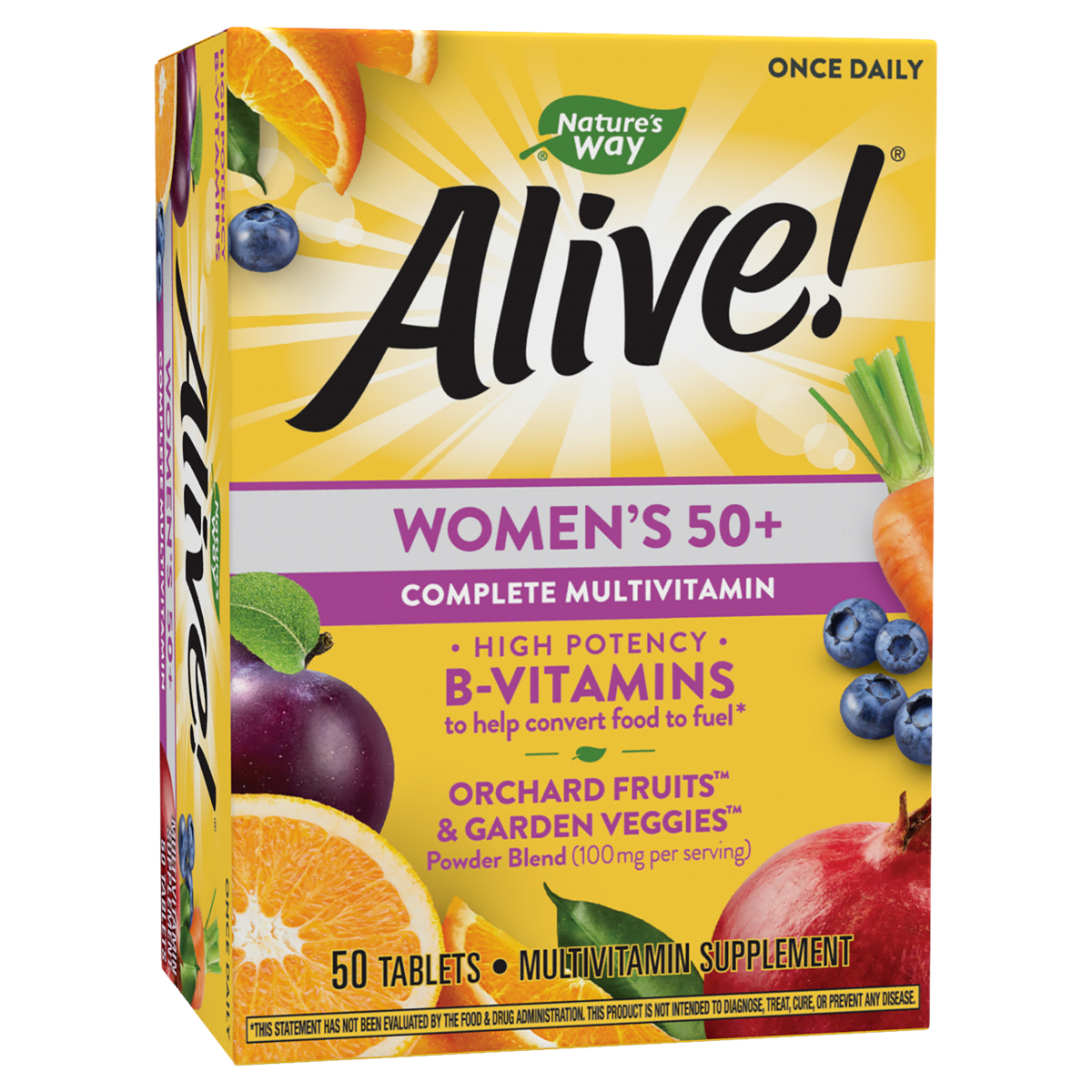 slide 1 of 1, Alive! Senior Women's Energy Multivitamin 50 +, 50 ct