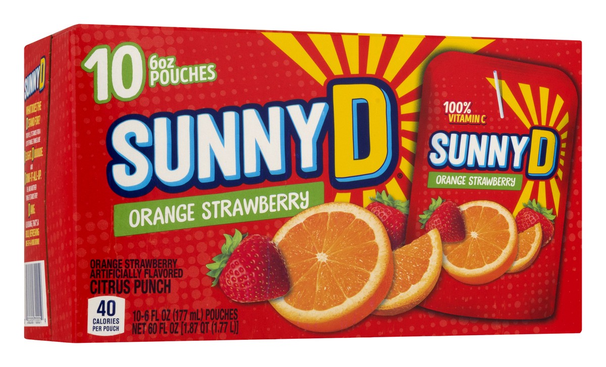 slide 8 of 11, Sunny D Citrus Punch Orange Strawberry - 10 ct; 6 fl oz, 10 ct; 6 fl oz