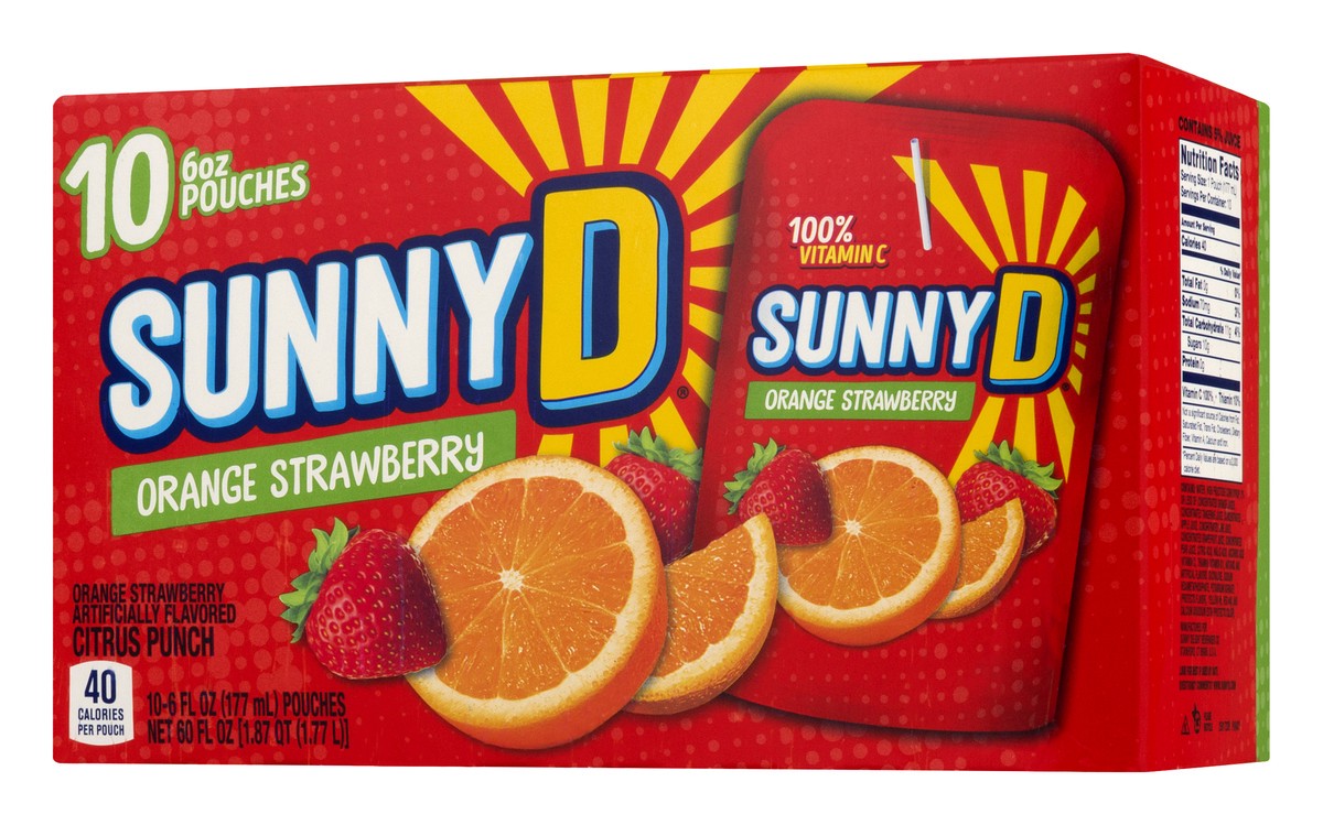 slide 5 of 11, Sunny D Citrus Punch Orange Strawberry - 10 ct; 6 fl oz, 10 ct; 6 fl oz