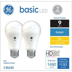 GE Light Bulbs 2 ea