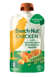 Beech-Nut Stage 2 (6+ Months) Chicken with Carrots, Peas & Butternut Squash 3.5 oz