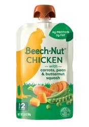 Beech-Nut Stage 2 (6+ Months) Chicken with Carrots, Peas & Butternut Squash 3.5 oz