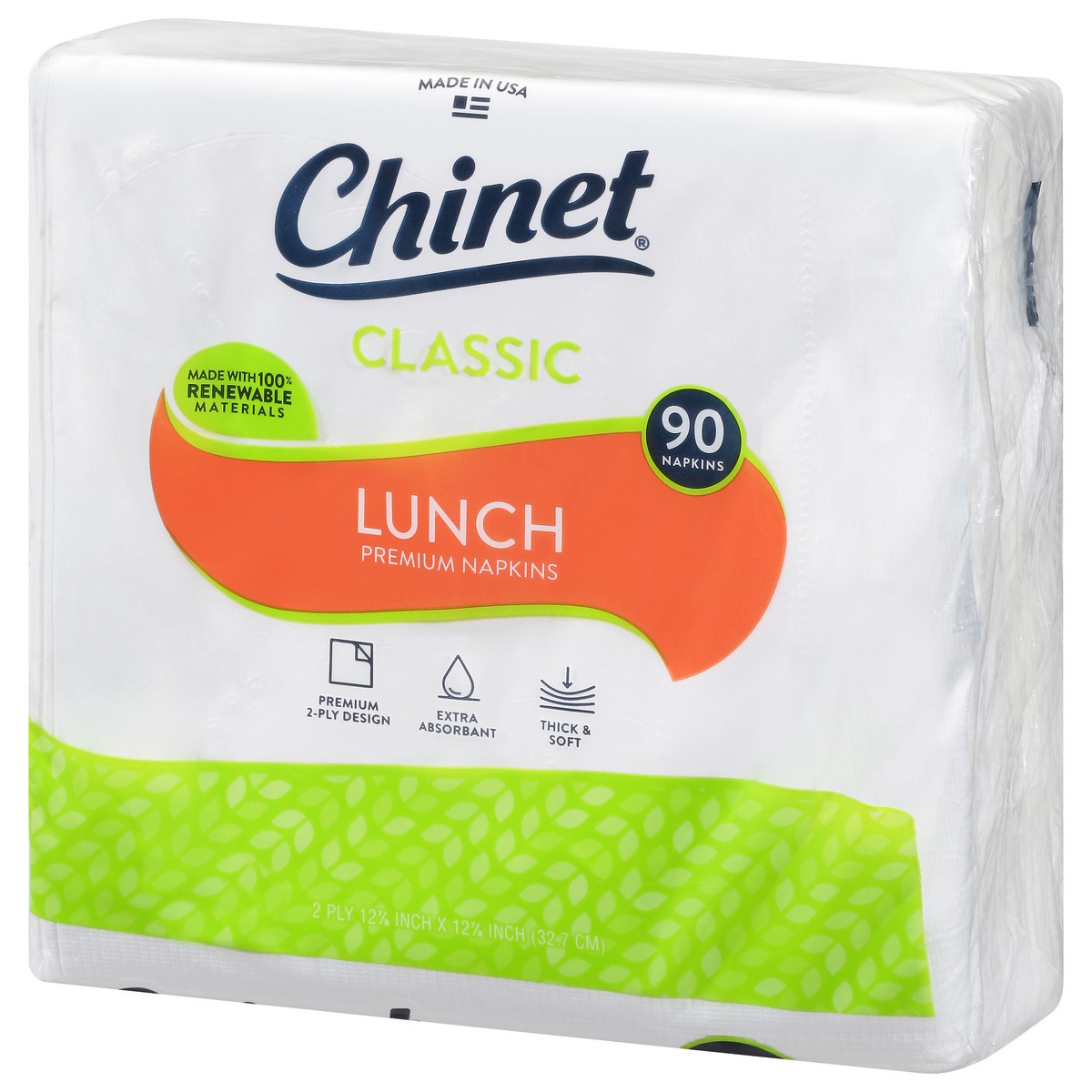 slide 3 of 9, Chinet All Occasion Napkins - Classic White, 90 Count, 90 ct