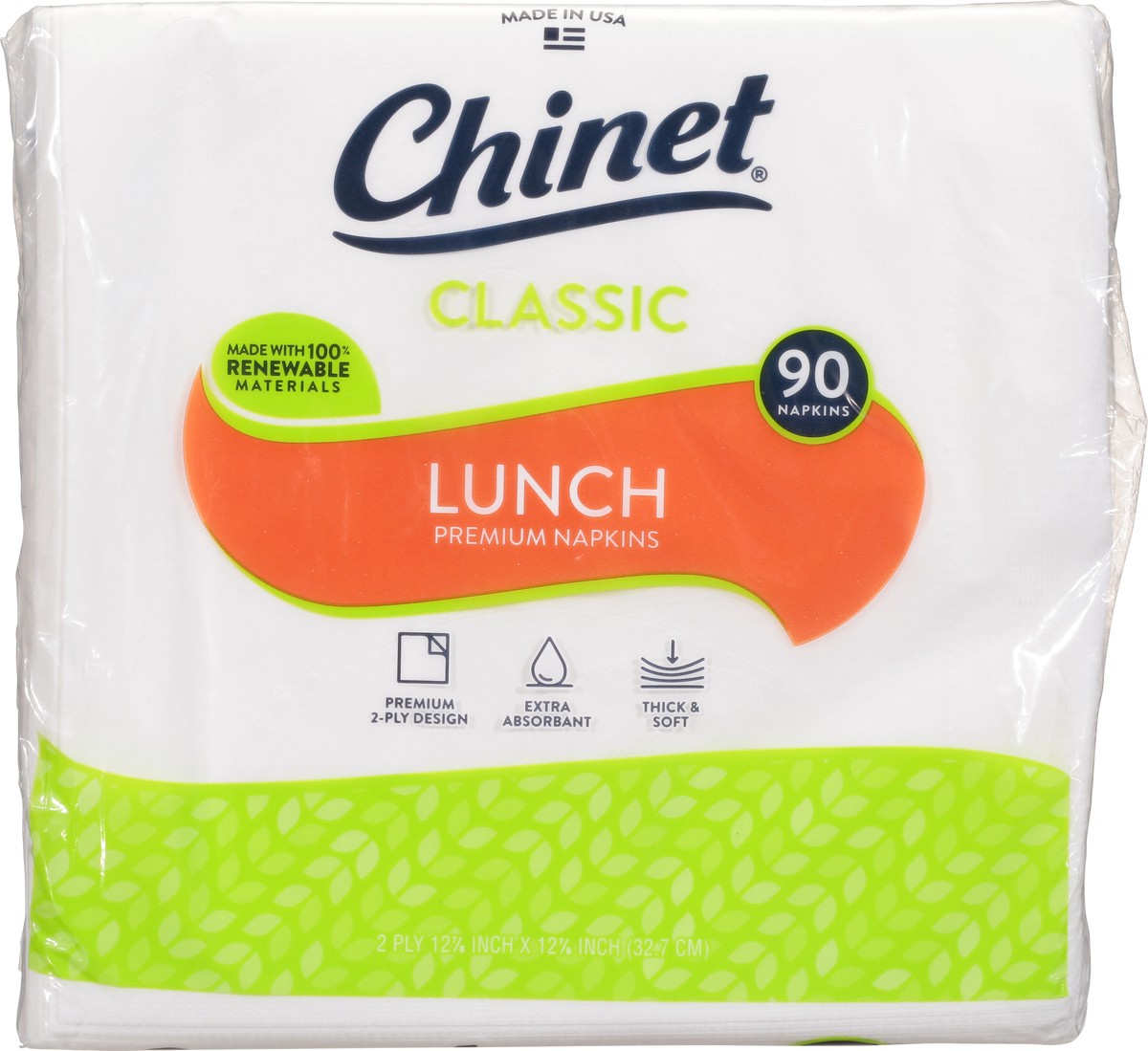 slide 6 of 9, Chinet All Occasion Napkins - Classic White, 90 Count, 90 ct