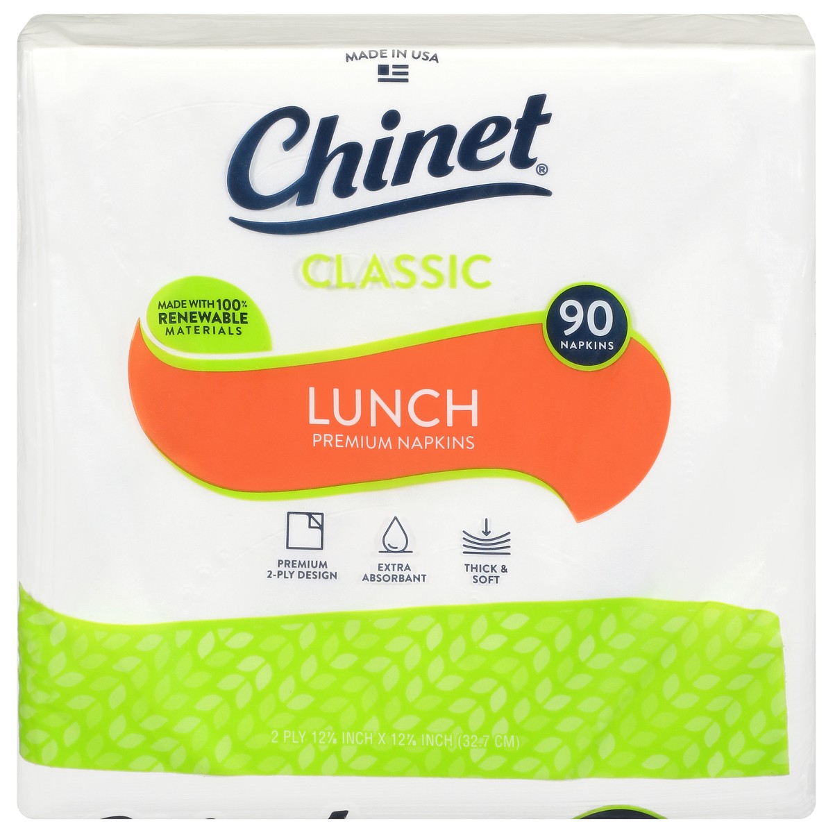 slide 2 of 9, Chinet All Occasion Napkins - Classic White, 90 Count, 90 ct