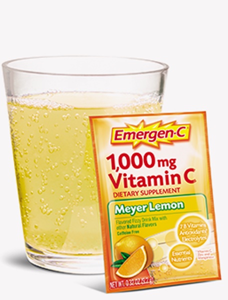 slide 1 of 1, Emergen-C Meyer Lemon Vitamin C Drink Mix, 30 ct; 0.32 oz