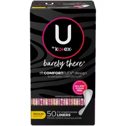 U By Kotex Barely There Thin Unscented Panty Liners