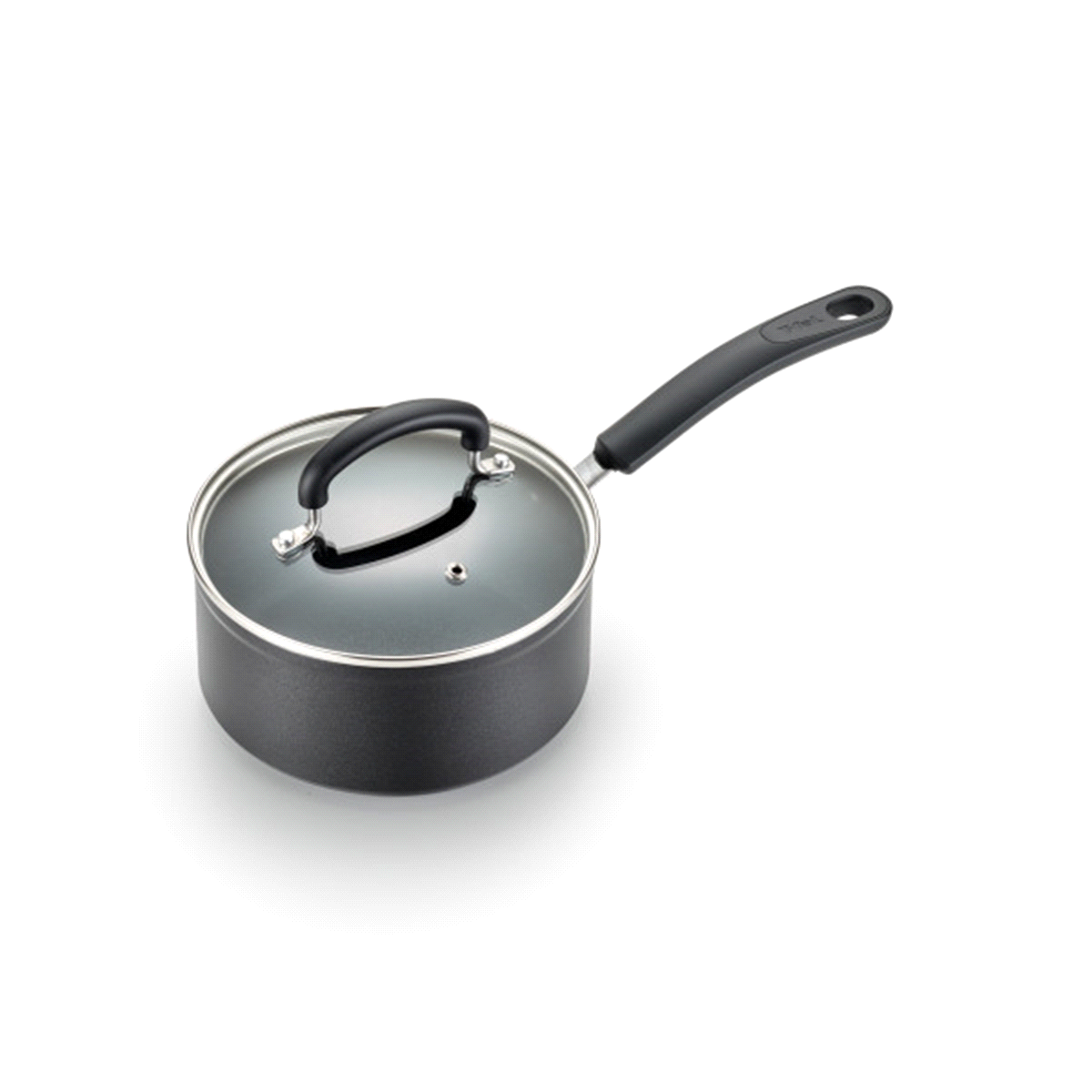 slide 1 of 1, T-fal Forged Titanium Nonstick Sauce Pan, 3 qt