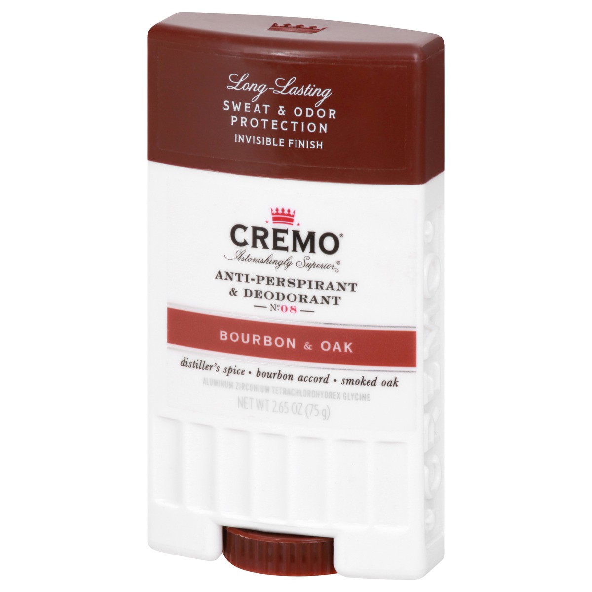 slide 8 of 9, Cremo No. 8 Bourbon & Oak Anti-Perspirant & Deodorant 2.65 oz, 2.65 oz