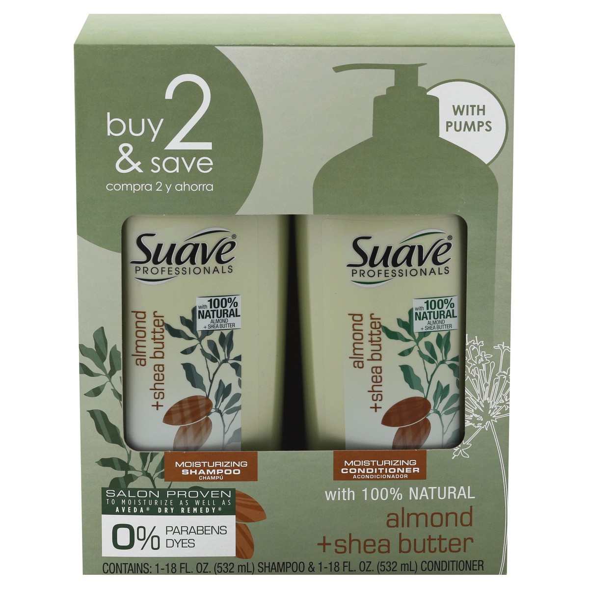 slide 9 of 10, Suave Shampoo & Conditioner 2 ea, 2 ct