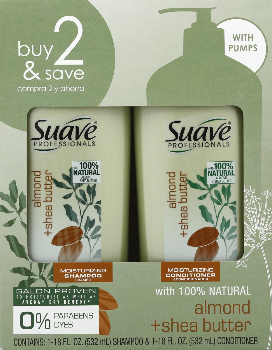 slide 1 of 10, Suave Shampoo & Conditioner 2 ea, 2 ct