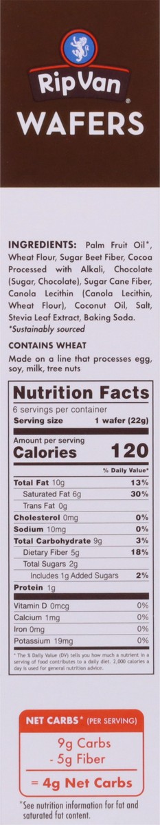 slide 9 of 14, Rip Van Dark Chocolate Wafers 6 - 0.78 oz Packs, 6 ct
