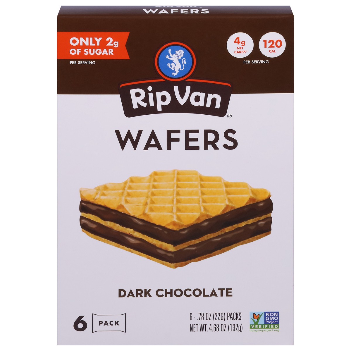 slide 2 of 14, Rip Van Dark Chocolate Wafers 6 - 0.78 oz Packs, 6 ct
