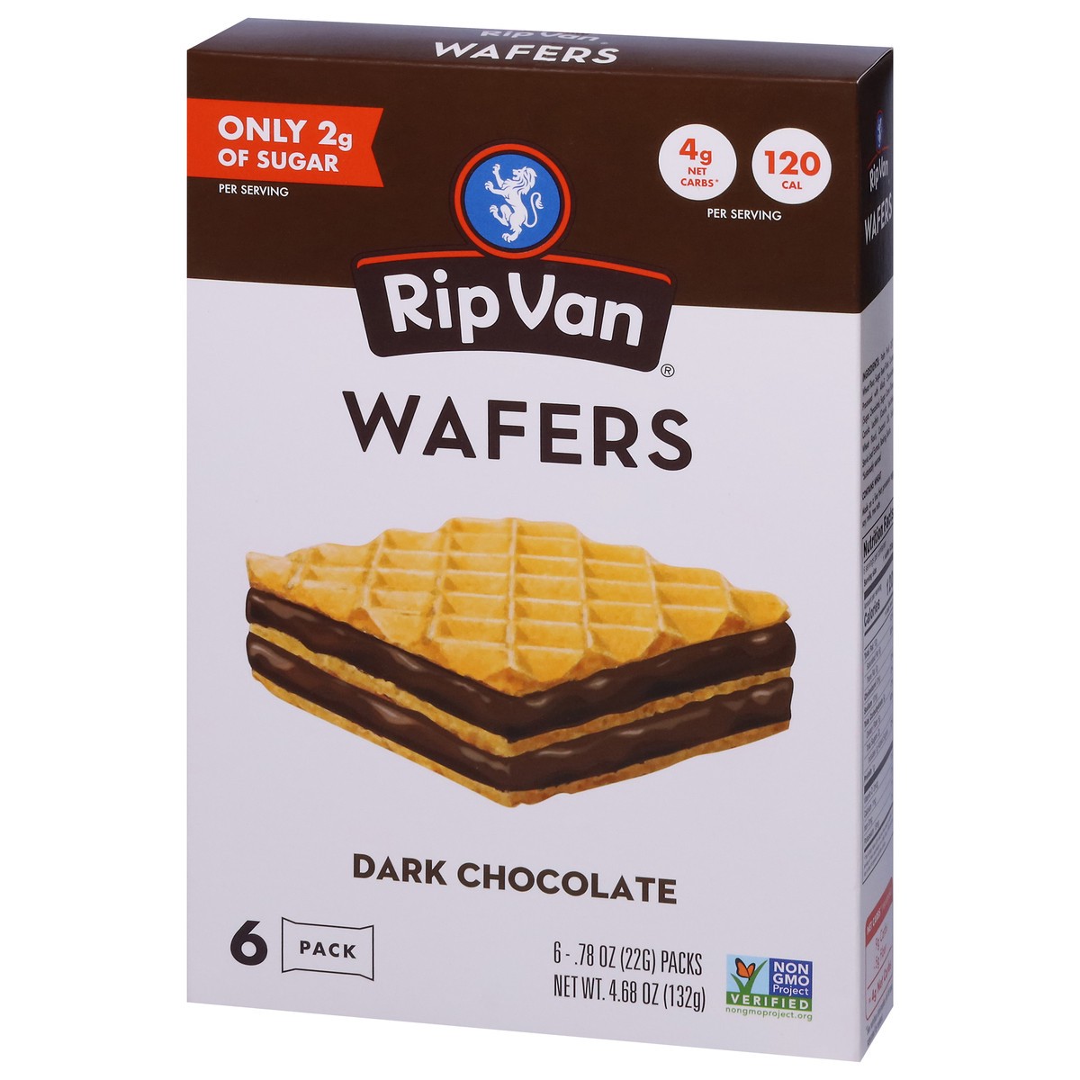 slide 10 of 14, Rip Van Dark Chocolate Wafers 6 - 0.78 oz Packs, 6 ct