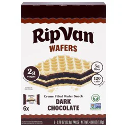 Rip Van Dark Chocolate Wafers - 6 x 0.78 oz Packs