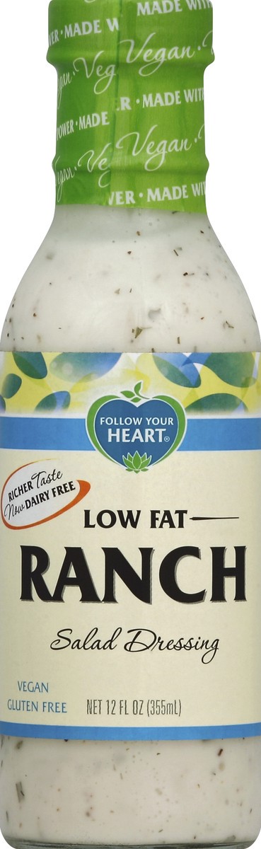 slide 2 of 2, Follow Your Heart Reduced Fat Vegan Ranch Salad Dressing, 12 oz