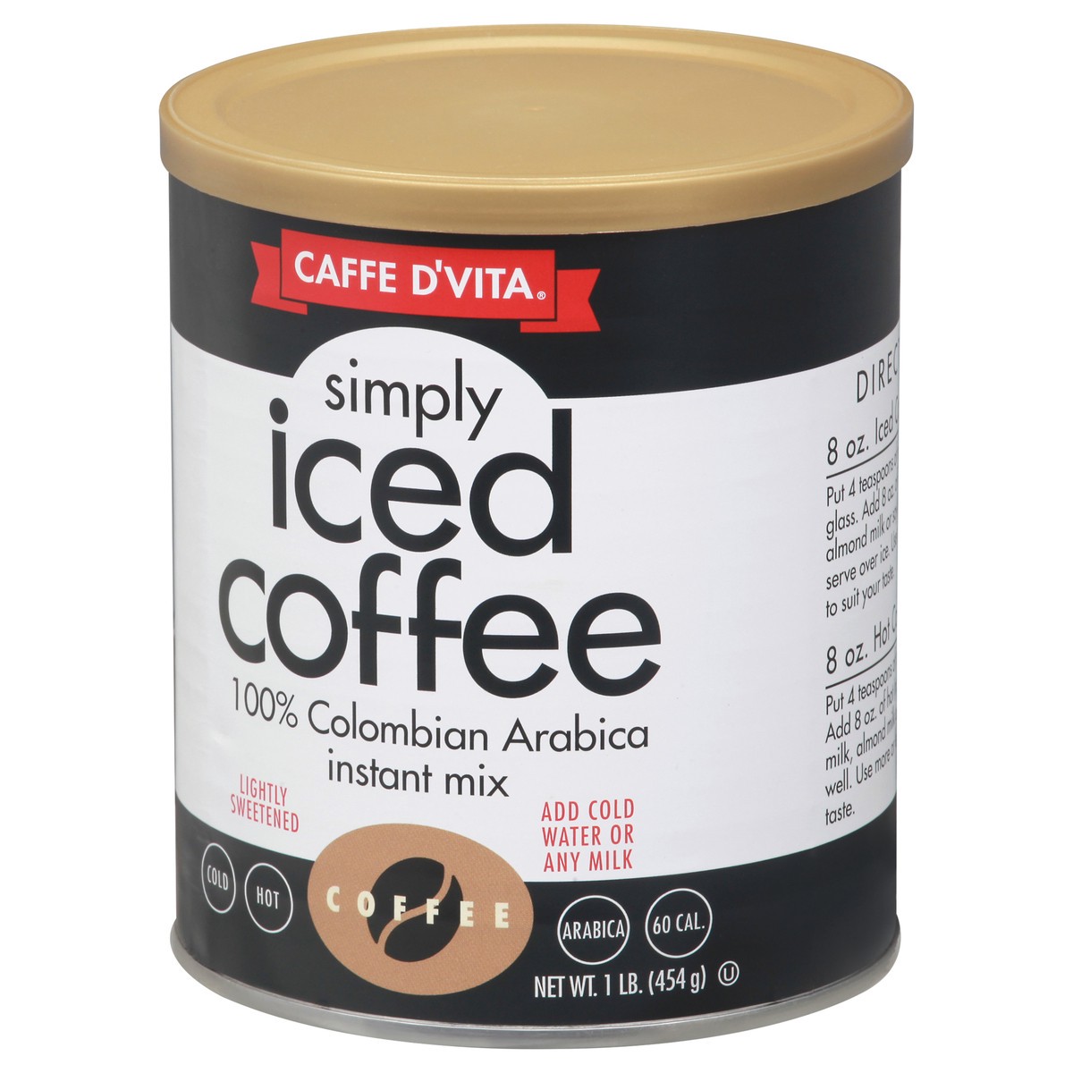 slide 3 of 11, Caffe D'Vita Simply Iced Coffee Iced Coffee 1 lb, 16 oz