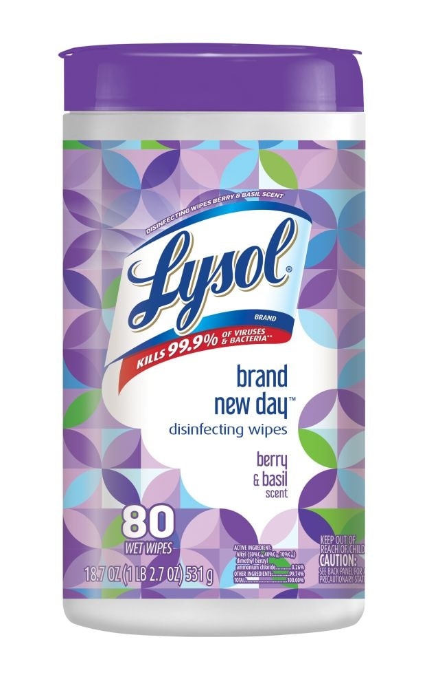 slide 1 of 1, Lysol Disinfecting Wipes Fresh Beginnings, 80 ct